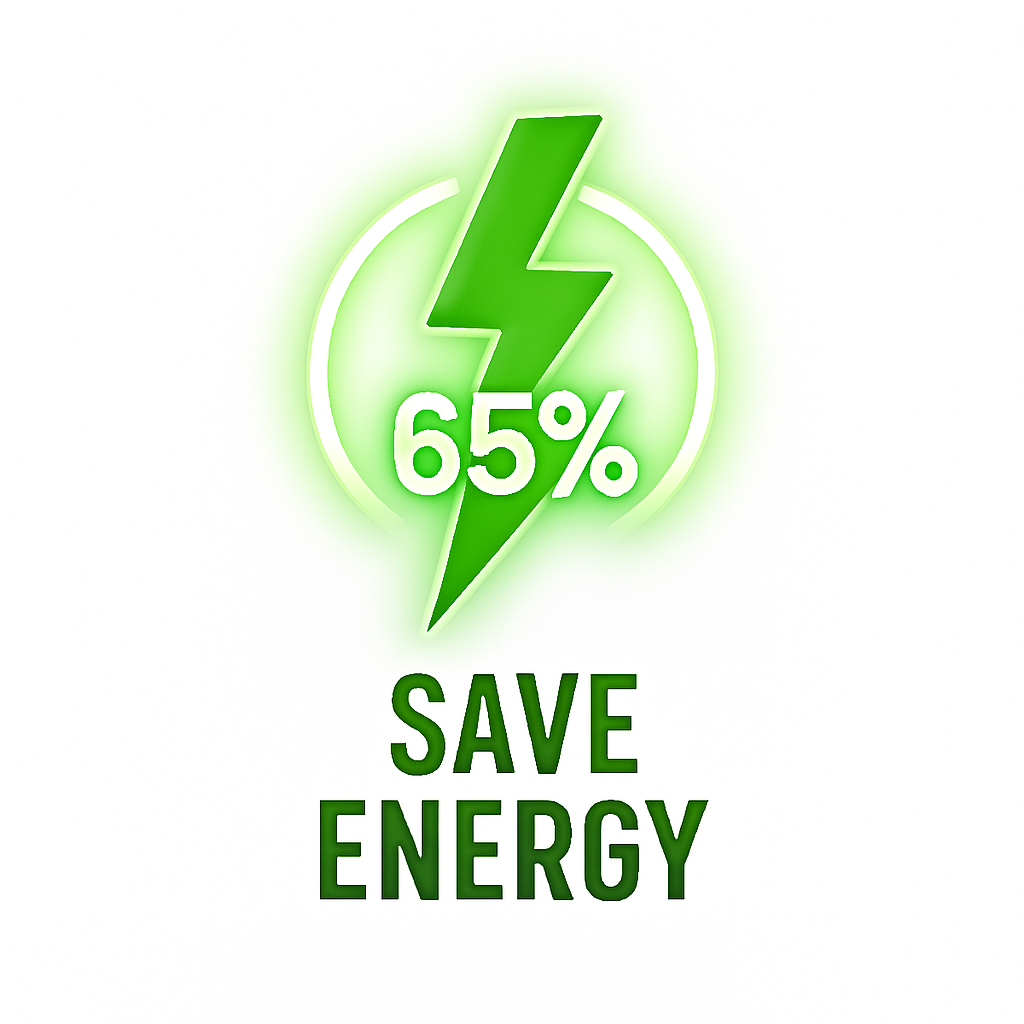 Save 65% Energy